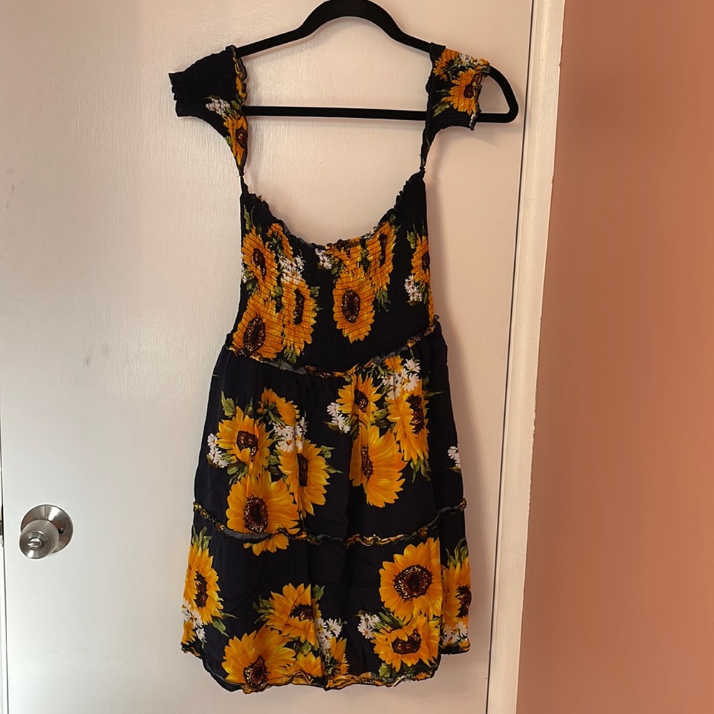 Navy & Sunflower Dress